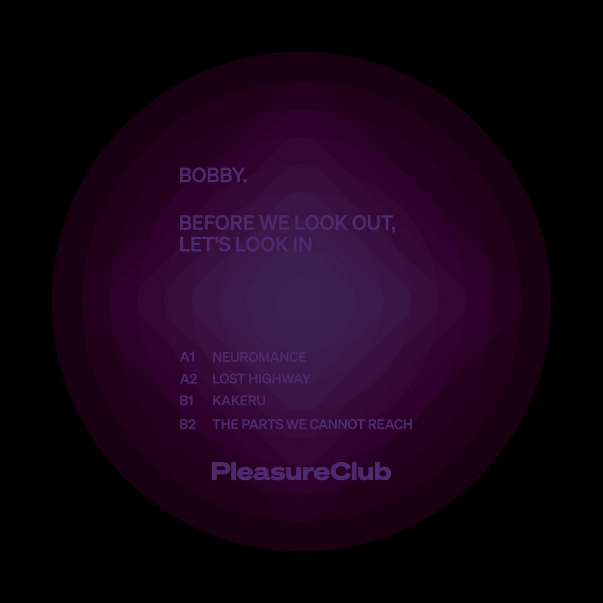 bobby. — before we look out, let's look in